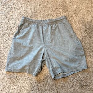 lululemon athletica Light Gray Pacebreaker Shorts - Medium